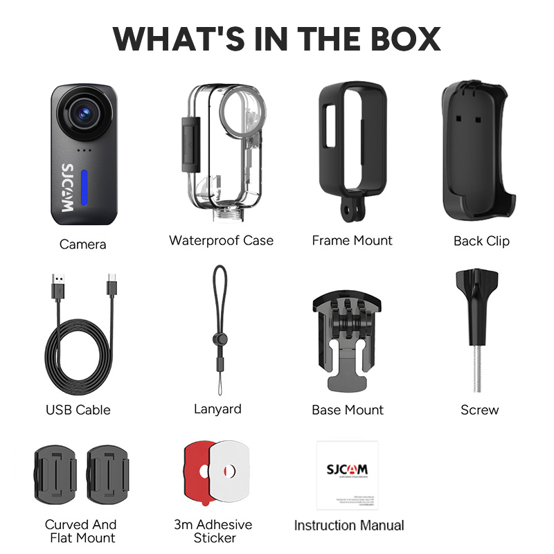 Outdoor Sport Usa - SJCAM C110+ 4K 30fps アクションカメラ ミニカム