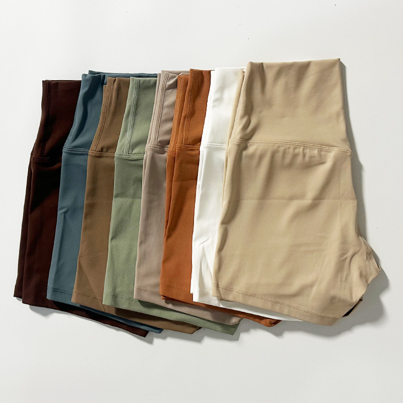 Outdoor Sport Leggings - セクシーなソリッドカラーのソフトタイトな女性フィットネススポーツショートハイウエストヨガショートレギンスサイクリング総合トレーニングジョグアスレチック