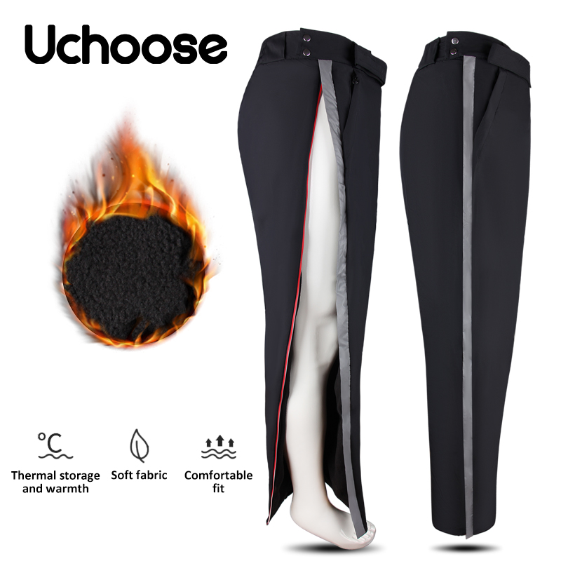 Outdoor Sport Leggings - 冬のオートバイのパンツ水防風保護男性乗馬暖かい脚カバー屋外サイクリング膝パッド落下防止レギンスガード