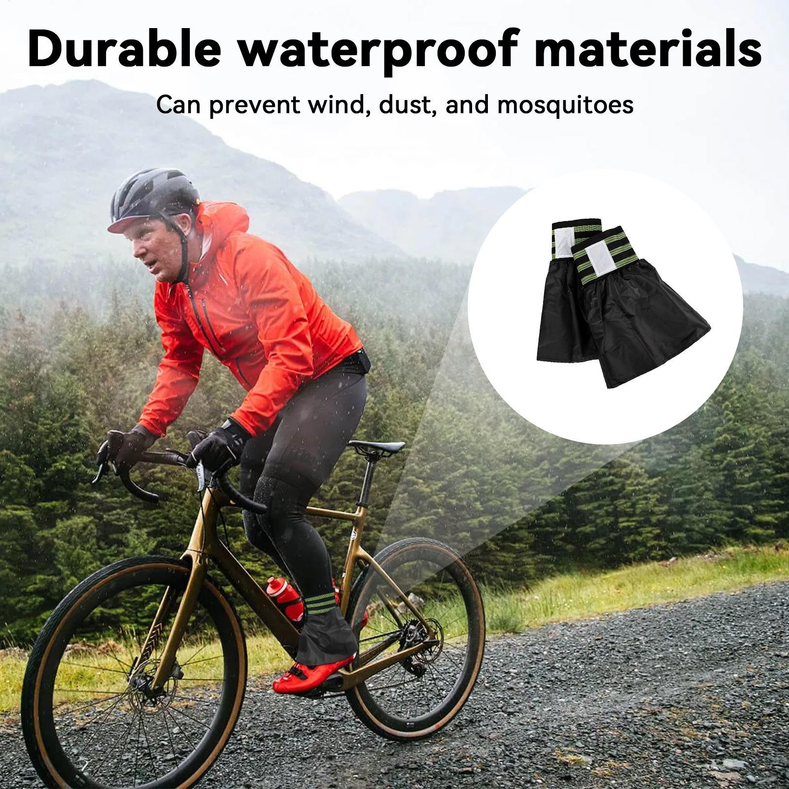 Outdoor Sport Leggings - 防水通気性サイクリングレッグゲートル調節可能な反射安全レギンス屋外スポーツ用防風保護具