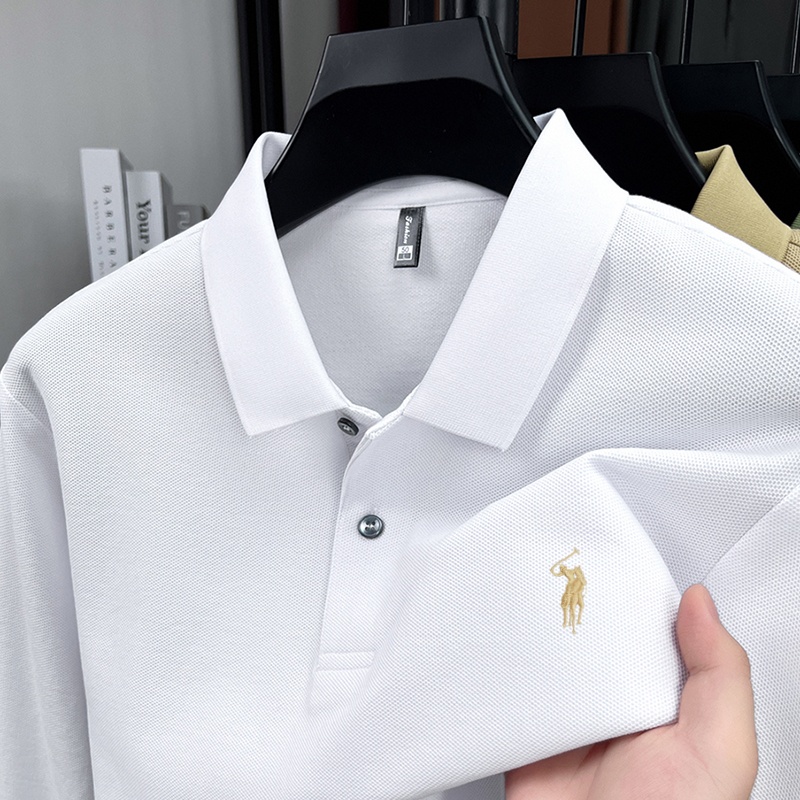 Polo Shirt Equestrian - 高品質紳士服ブランド新型馬術デザイン快適ポロシャツファッション春と秋のレジャー綿長袖