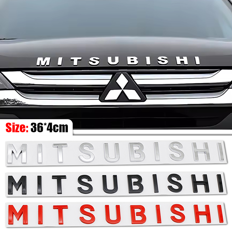 Outdoor Sport Logo - 3D三菱車フロントフードエンブレムバッジステッカー ASX ランサー10 9a パジェロ アウトランダー2013