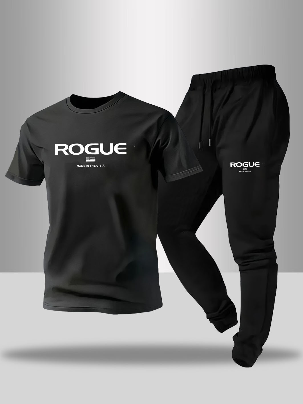 Outdoor Sports Leisure - メンズ春夏ホームアウトドア快適TシャツセットプリントメンズスポーツTシャツ+パンツシティレジャースポーツウェア