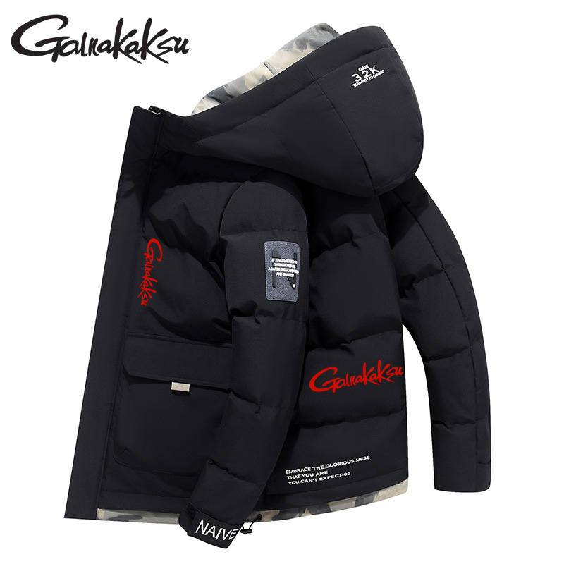 フード付きフィッシングジャケット,暖かいカーディガン,綿のコ - Outdoor Sport Winter Jacket のレビューと価格