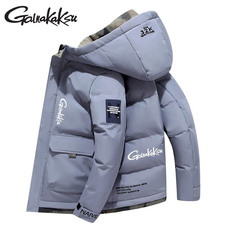 フード付きフィッシングジャケット,暖かいカーディガン,綿のコ - Outdoor Sport Winter Jacket のレビューと価格