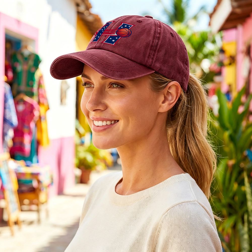 1pc レトロアメリカ国旗プリントウォッシュ加工ベースボール - Outdoor Sport Usa のレビューと価格