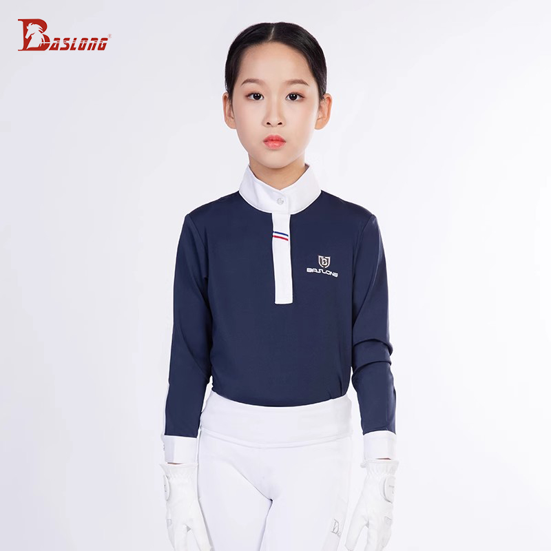 Baslong 乗馬服キッズ Tシャツトップ長袖日焼け止め通 - Polo Shirt Equestrian のレビューと価格