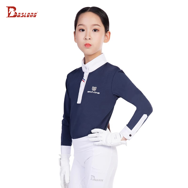 Baslong 乗馬服キッズ Tシャツトップ長袖日焼け止め通 - Polo Shirt Equestrian のレビューと価格