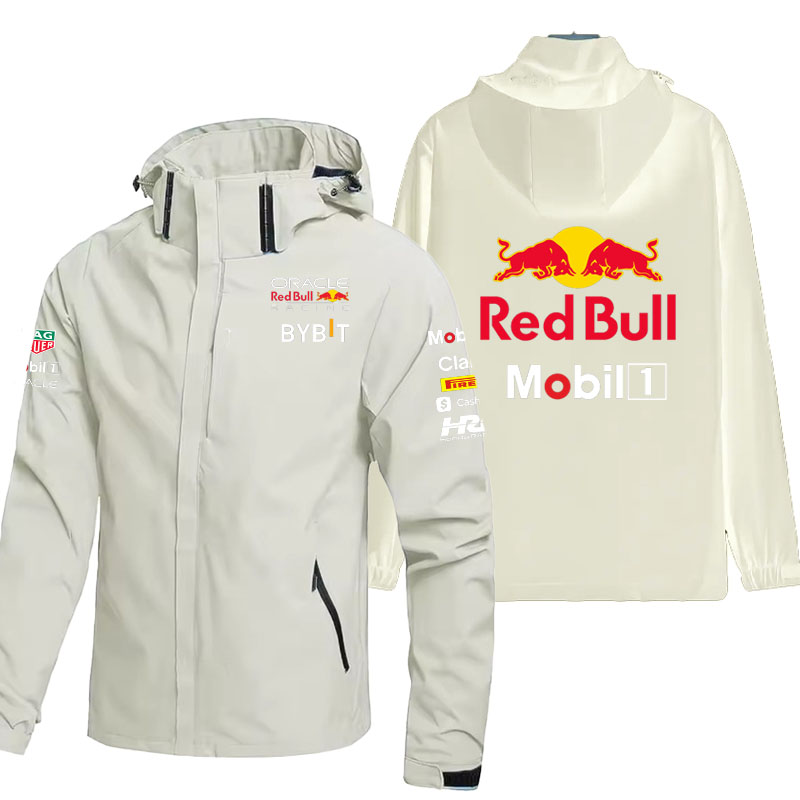 レッドブルロゴアウトドアメンズ防水レインコート軽量ジャケット - Outdoor Sport Logo のレビューと価格