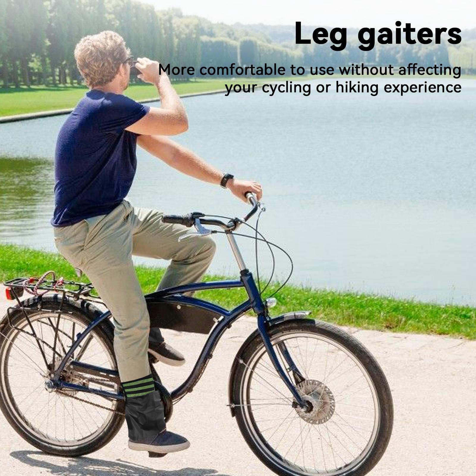 防水通気性サイクリングレッグゲートル調節可能な反射安全レギン - Outdoor Sport Leggings のレビューと価格