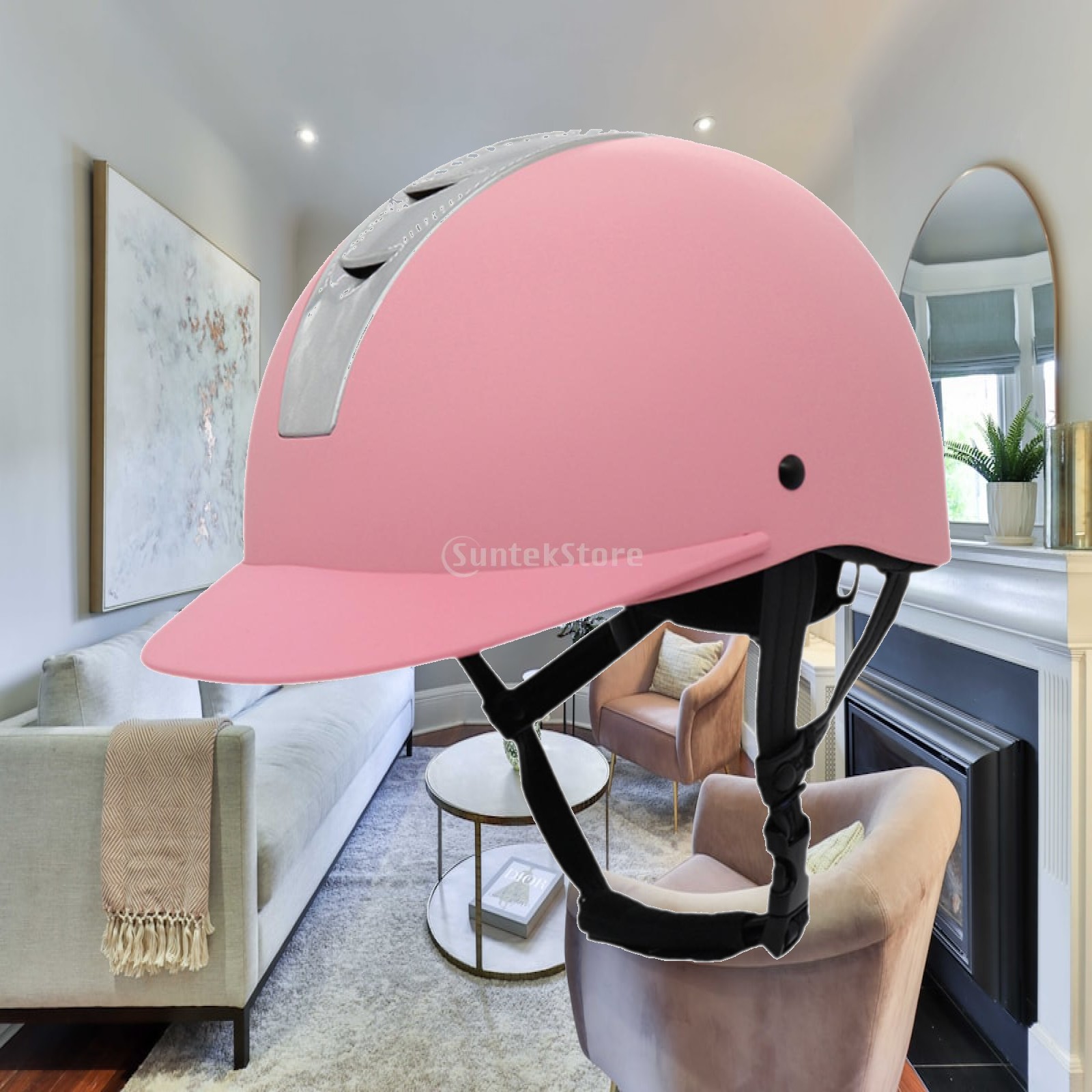 快適な乗馬用ヘルメット 洗える裏地付き保護キャップ マウンテ - Equestrian Helmet のレビューと価格