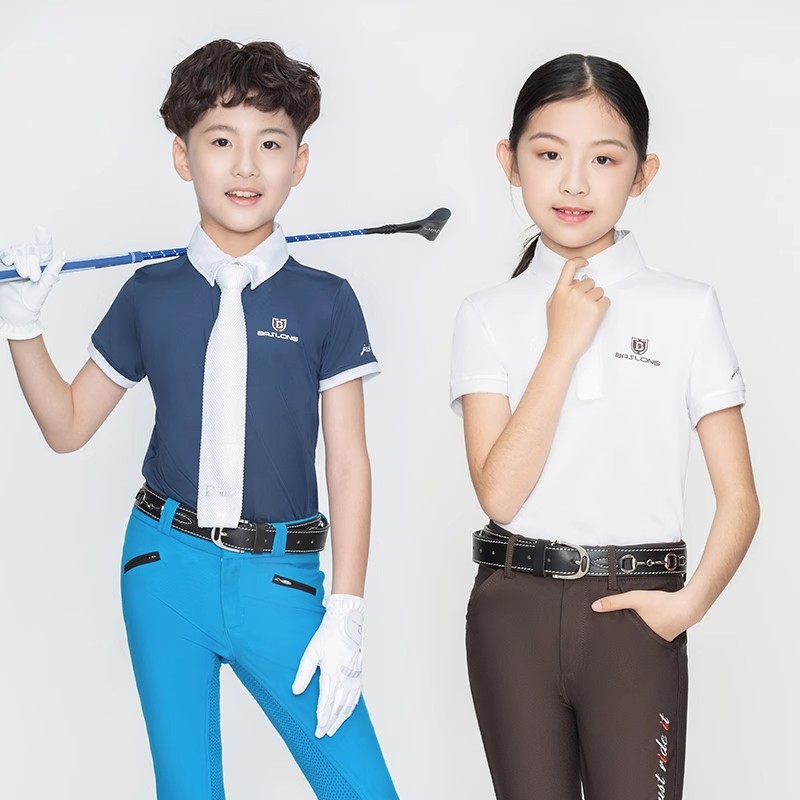 乗馬用Tシャツ ポロシャツ プロ仕様 乗馬用半袖シャツ 男女 - Polo Shirt Equestrian のレビューと価格