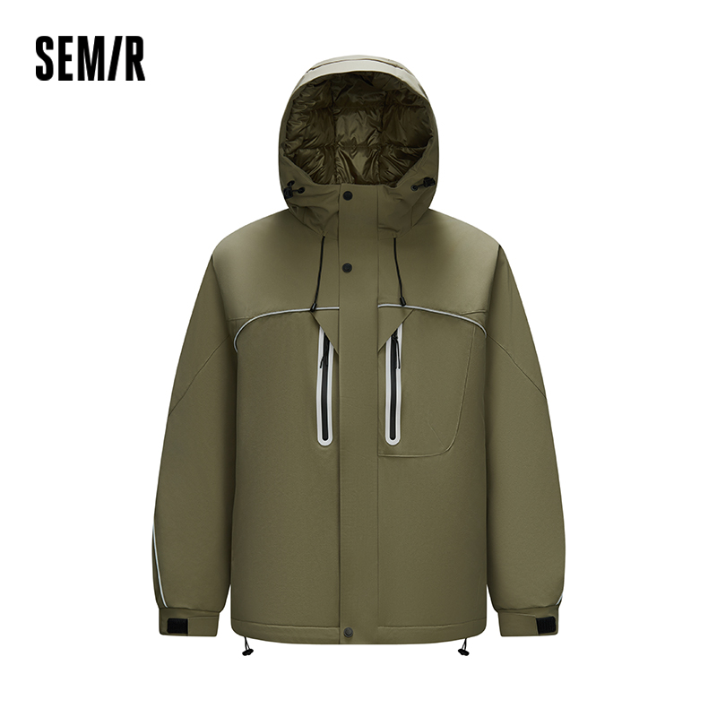 セミール ダウンジャケット メンズ テクスチャード ルーズ  - Outdoor Sport Winter Jacket のレビューと価格