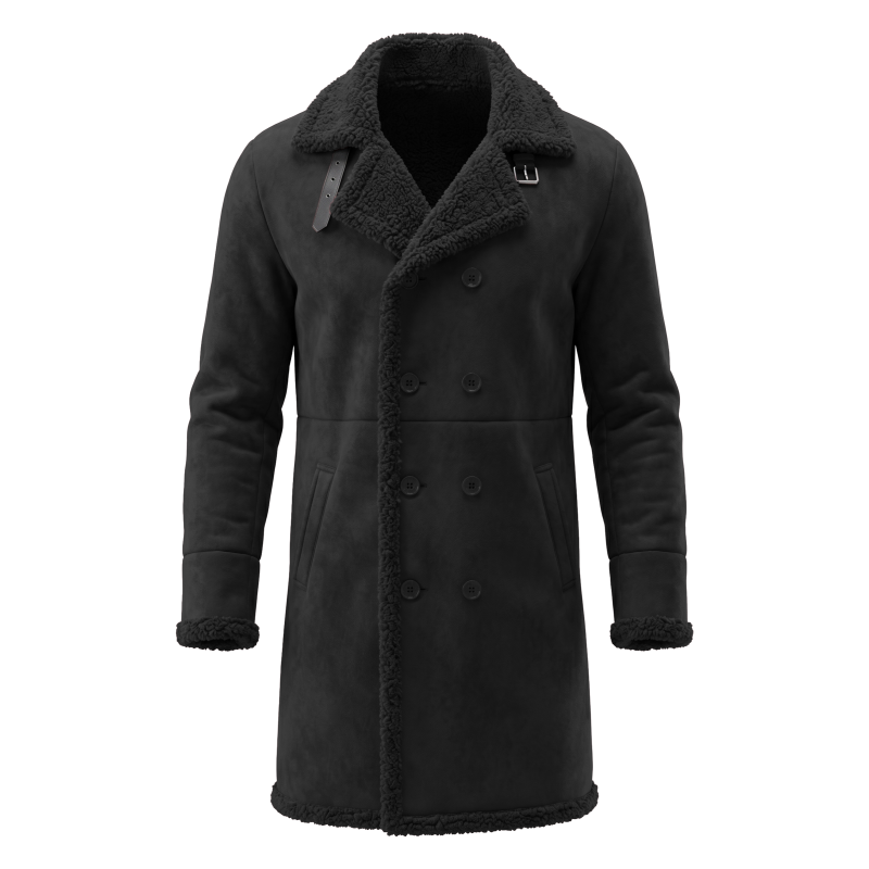 メンズフェイクスエードファー裏地付き冬用ジャケット防風ダブル - Outdoor Sport Winter Jacket のレビューと価格