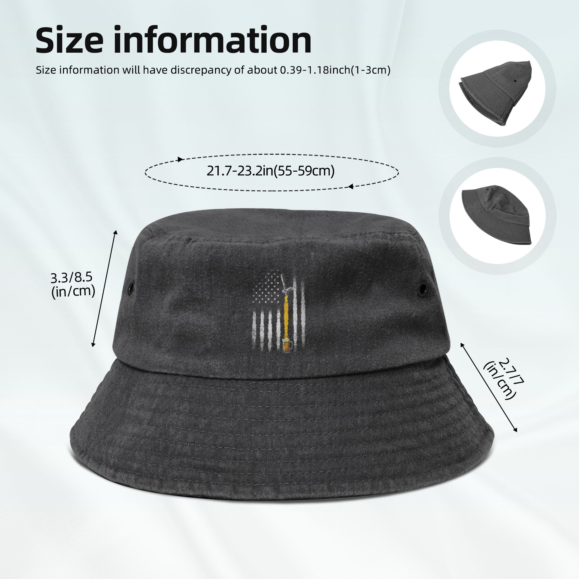 アメリカ国旗柄ビールバケットハット メンズ レディース アウ - Outdoor Sport Usa のレビューと価格