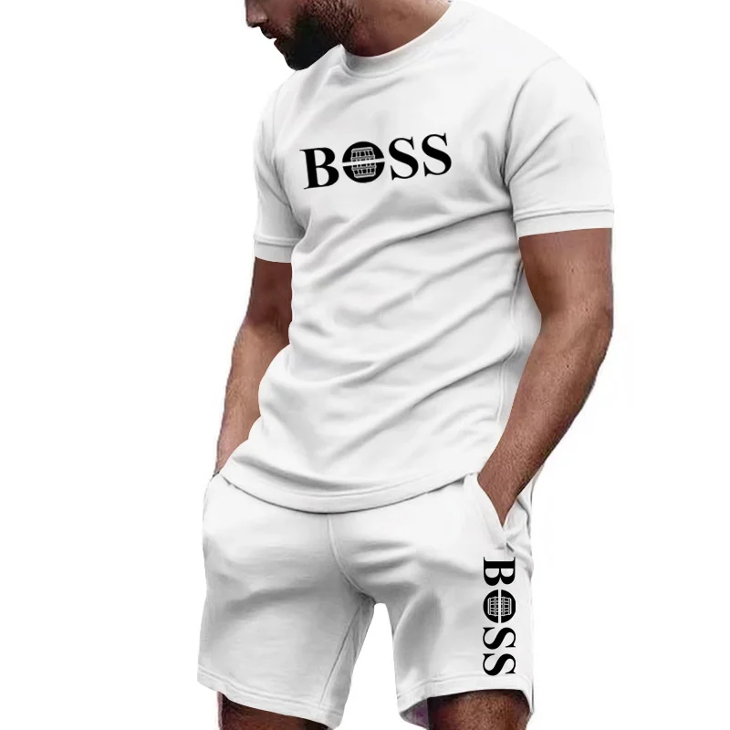 メンズツーピーススポーツウェア半袖Tシャツ＆パンツセット ラ - Outdoor Sports Leisure のレビューと価格