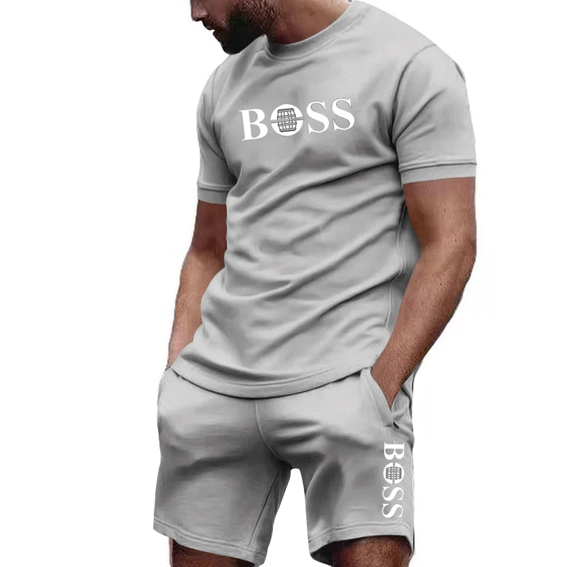 メンズツーピーススポーツウェア半袖Tシャツ＆パンツセット ラ - Outdoor Sports Leisure のレビューと価格