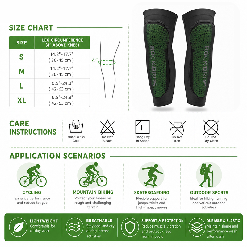 Rockbros-スポーツレッグウォームニーパッドmtbサイ - Outdoor Sport Leggings のレビューと価格