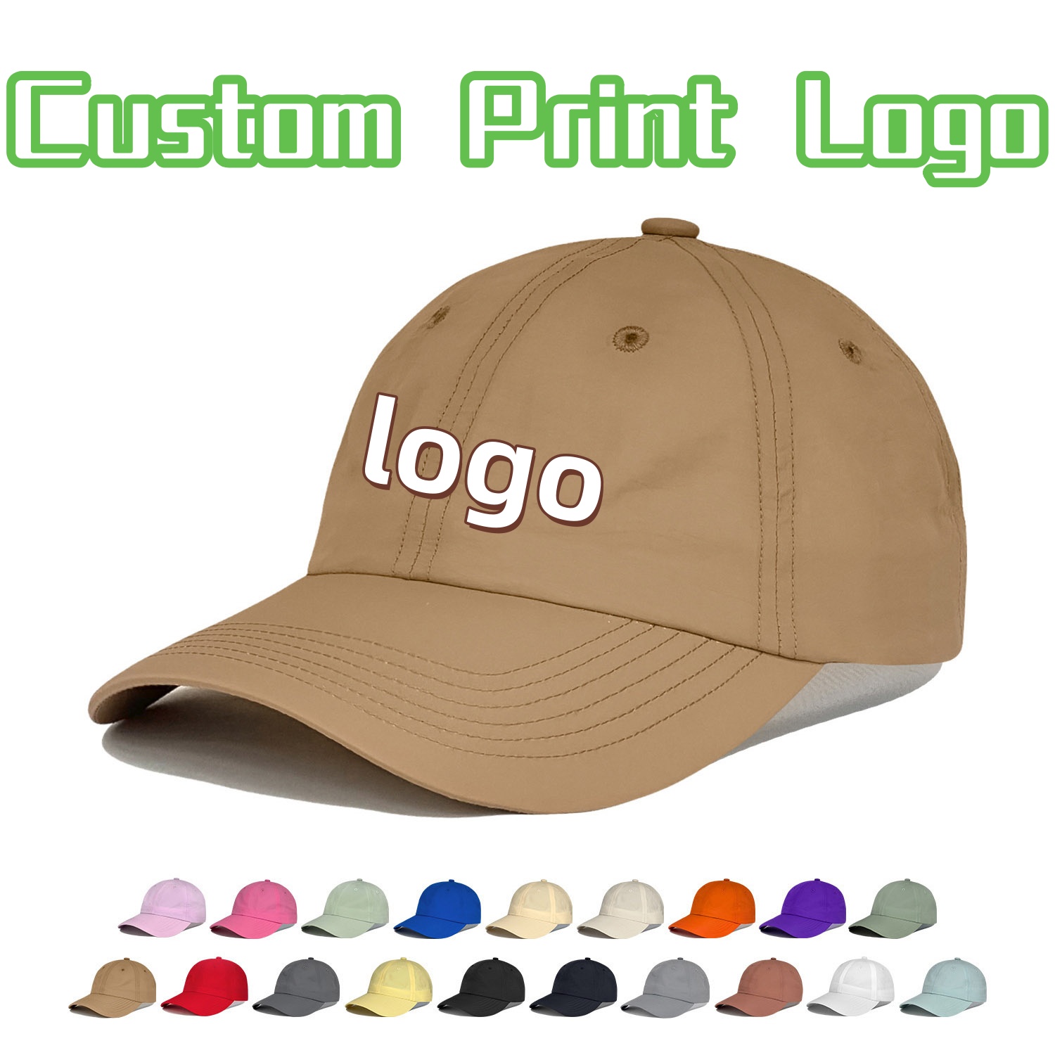 カスタムプリントロゴ入り男女兼用アウトドアスポーツ野球帽速乾 - Outdoor Sport Logo のレビューと価格