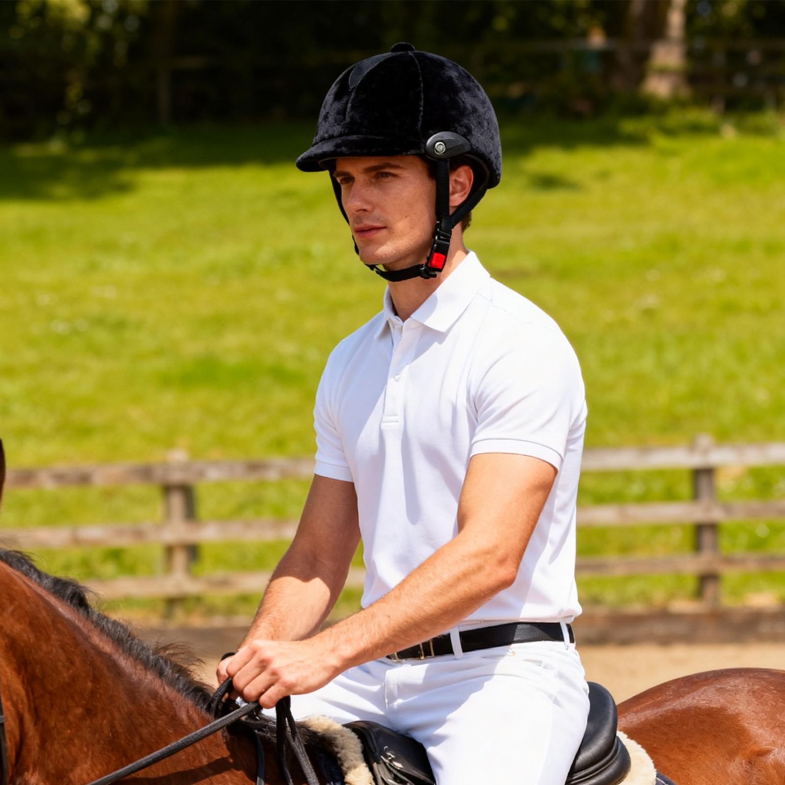 乗馬ヘルメット調節可能な保護安全ハードハットスケートボードヘ - Equestrian Helmet のレビューと価格